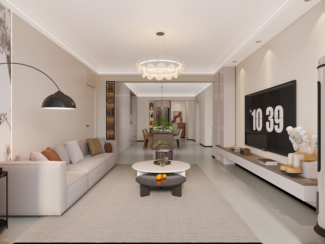 华达公寓150㎡四室两厅客厅现代简约风格装修案例效果图-详细.jpg